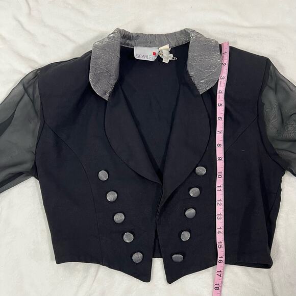 Vintage Scarlett Black 2-Piece Dress and Jacket Set - Picture 12 of 16